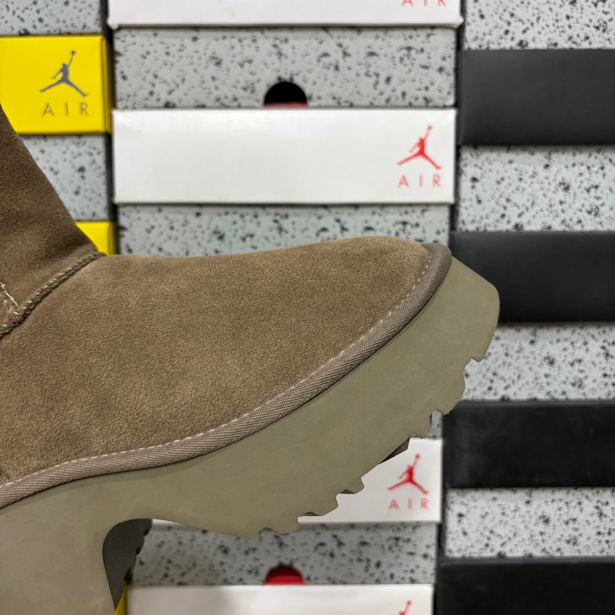 UGG Fisherman Zip Tall Boot – Walnut with Genuine Sheepskin Lining