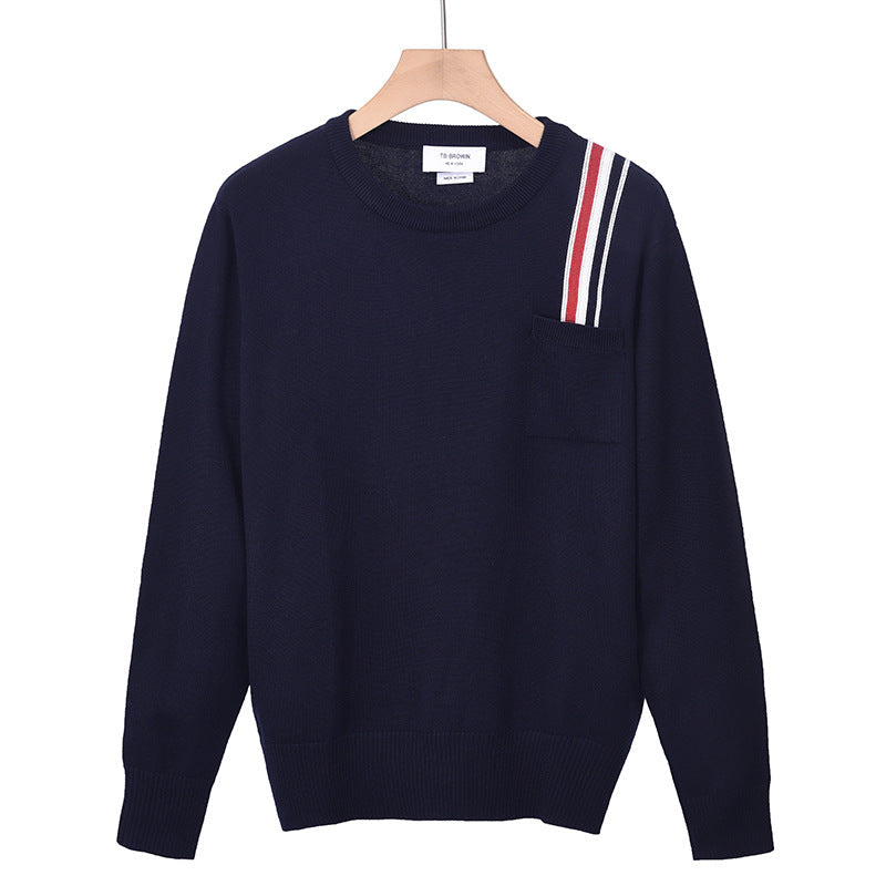 Four-Bar Wool Pullover Sweater | Thom Browne