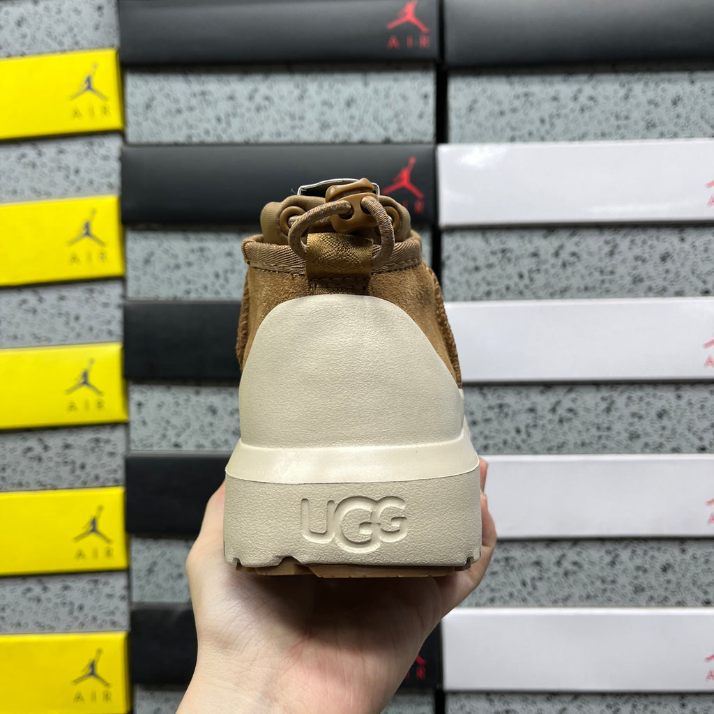 UGG Tasman Weather Hybrid Boot – Chestnut Suede with Cream Lug Sole