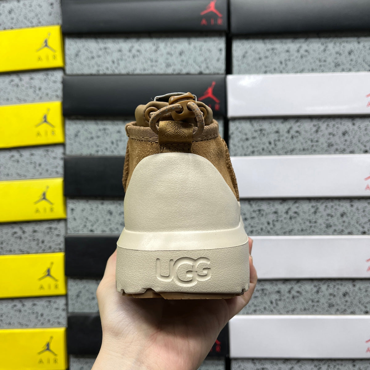 UGG Tasman Weather Hybrid Boot – Chestnut Suede with Cream Lug Sole