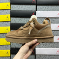 UGG Lowmel Sneaker – Chestnut Suede & Mesh with Sheepskin Collar & Tan SugarSole