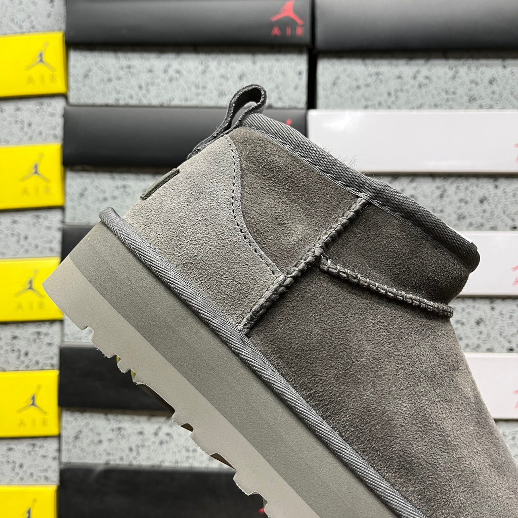 UGG Classic Ultra Mini Platform Boot – Smoke Grey Tonal with Grey Platform Sole