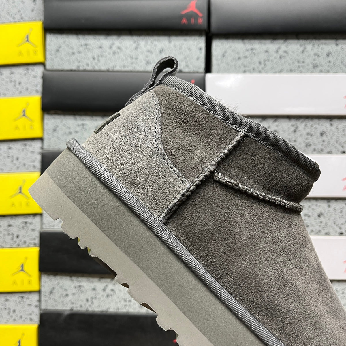 UGG Classic Ultra Mini Platform Boot – Smoke Grey Tonal with Grey Platform Sole