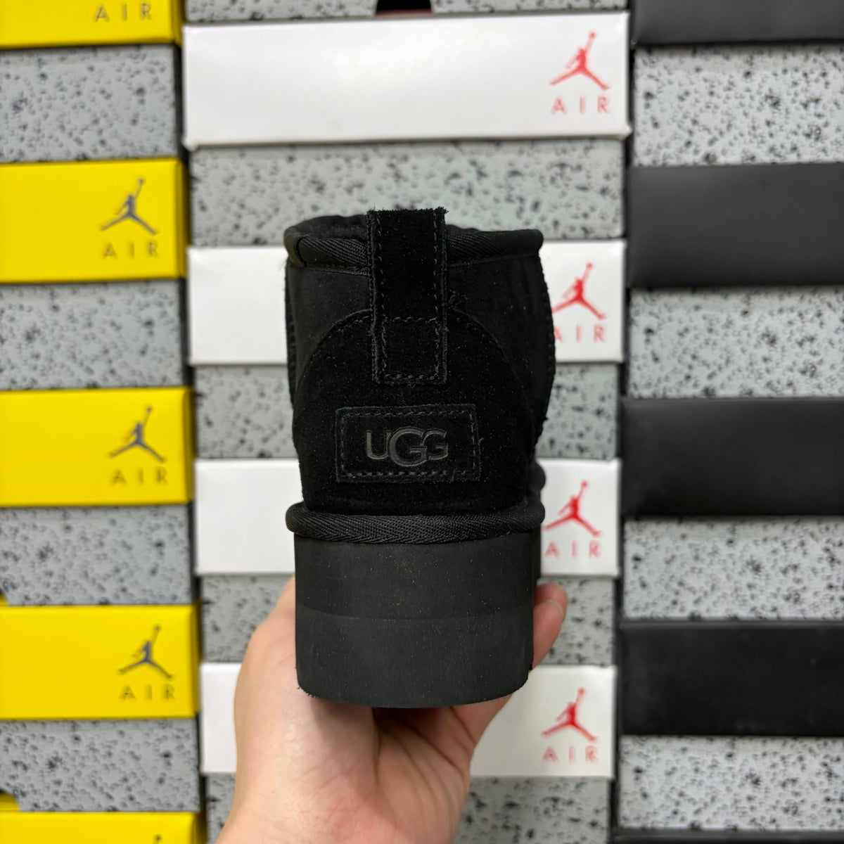 UGG Classic Ultra Mini Platform Boot – Black Suede