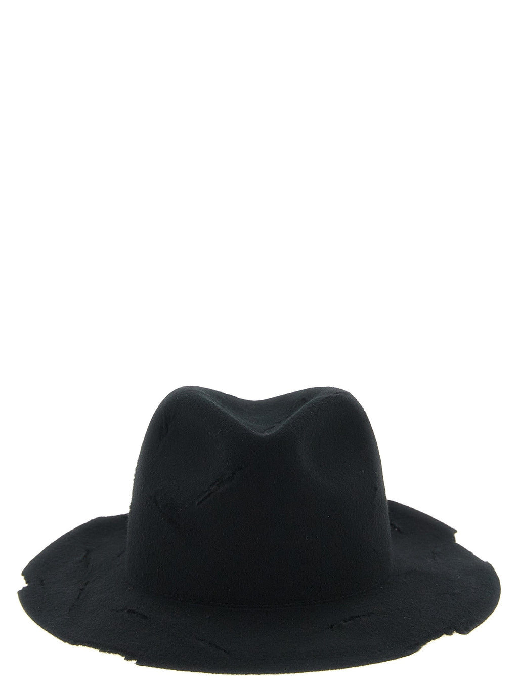 Yohji Yamamoto Black Wool Fedora