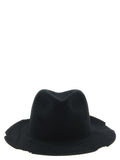 Yohji Yamamoto Black Wool Fedora