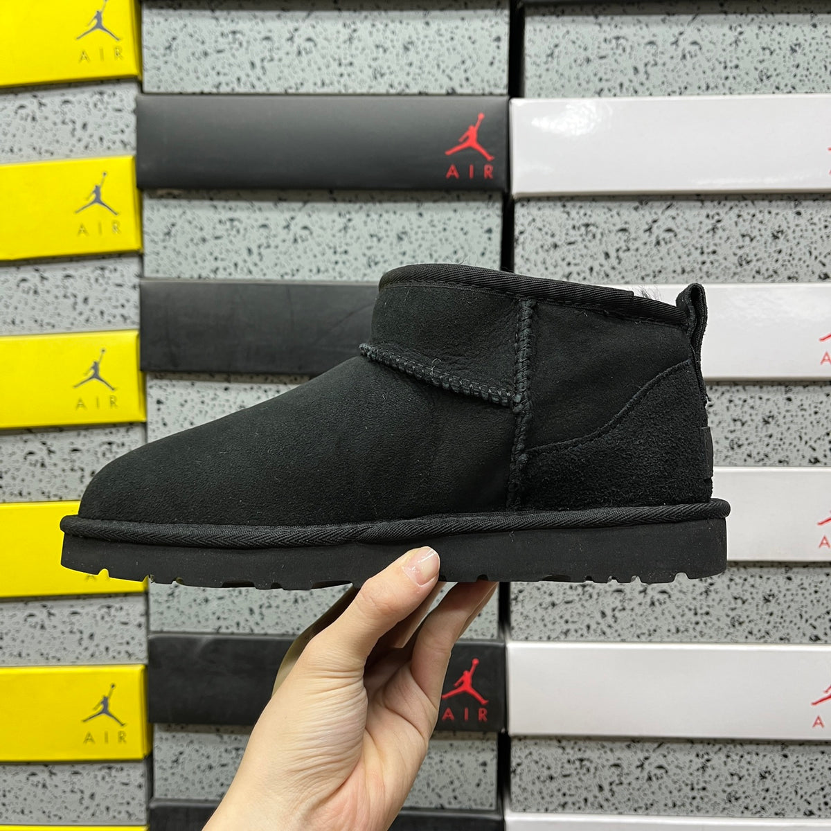 UGG Tasman Weather Hybrid Boot – All-Black Suede