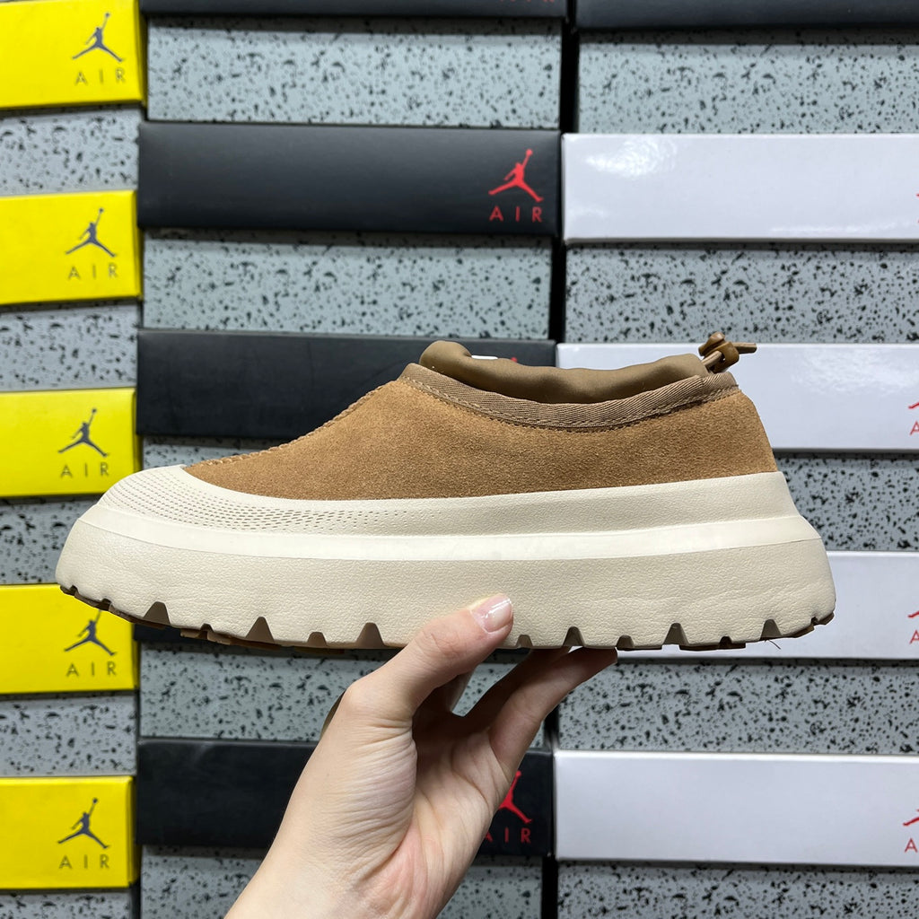 UGG Tasman Weather Hybrid – Chestnut Suede Slip-On with Cream SugarSole & Sheepskin Lining