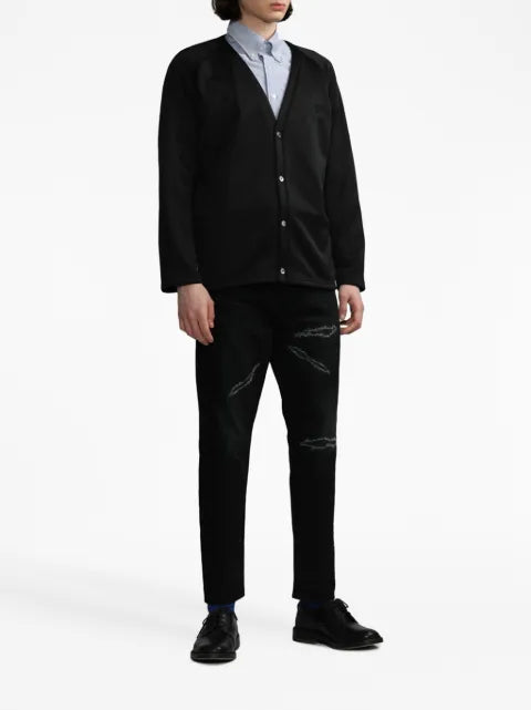 Needles logo-embroidered buttoned cardigan