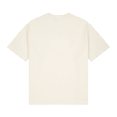 "aziza" waffle T Shirt ecru