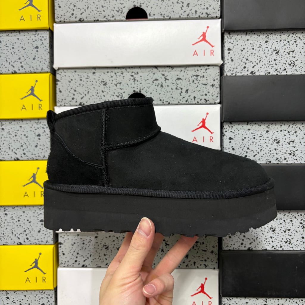 UGG Classic Ultra Mini Platform Boot – Black Suede