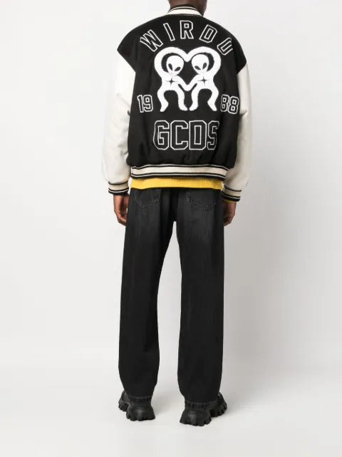 GCDS bomber jacket with logo patch