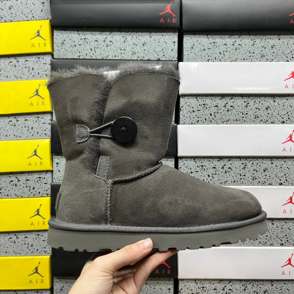 UGG Bailey Button II Boot – Grey Suede