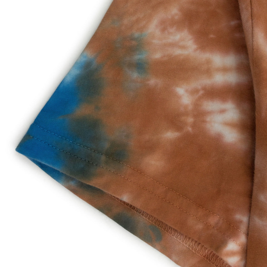 ORANGE/LAVENDER TIE DYE T-SHIRT