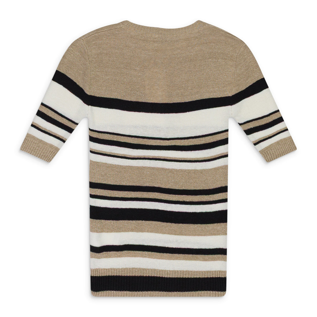 MULTICOLOR STRIPED TEENY LONG SLEEVE T-SHIRT
