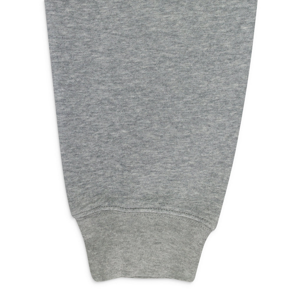 HEATHER GREY ZIP UP ESSENTIAL HOODIE