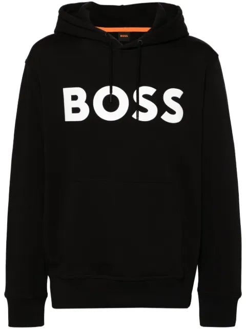 BOSS logo-print hoodie