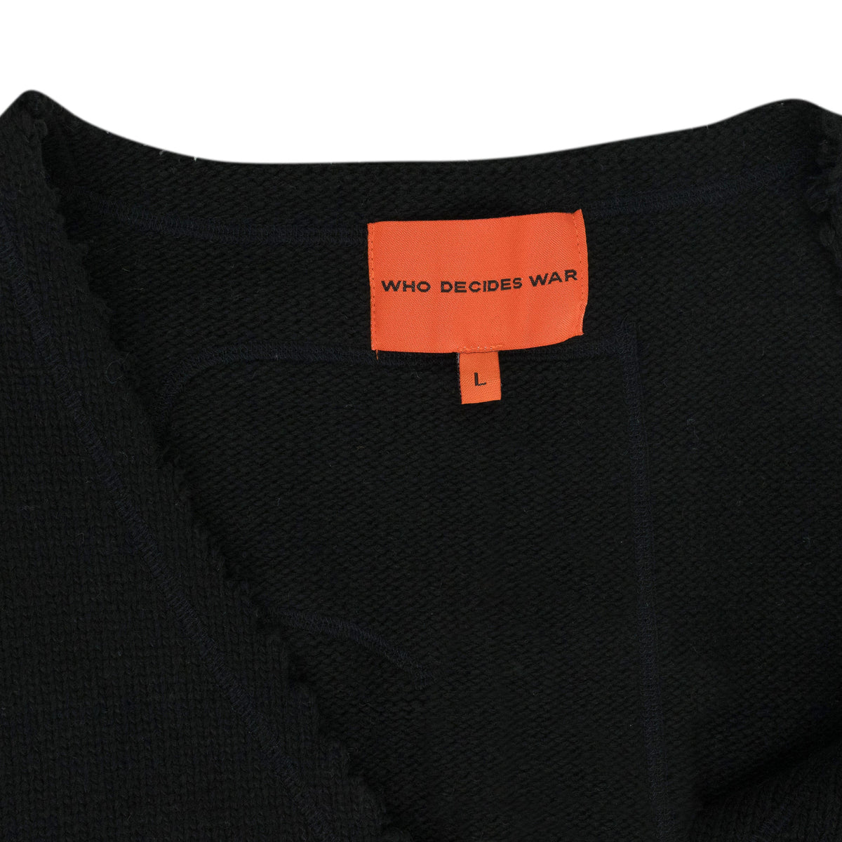 Black Unadorned Sweater Vest