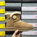 UGG Bailey Button Mini Boot – Chestnut Suede