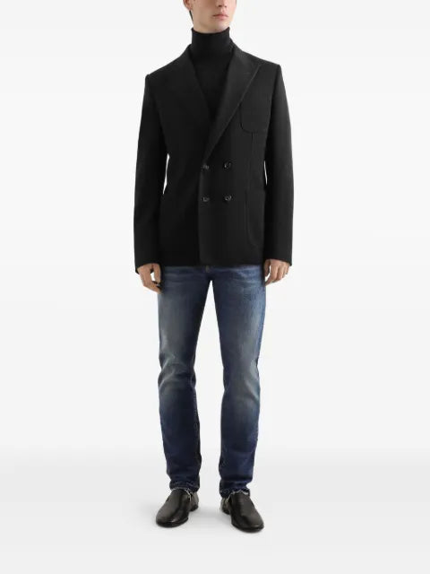 Dolce & Gabbana double-breasted silk blazer