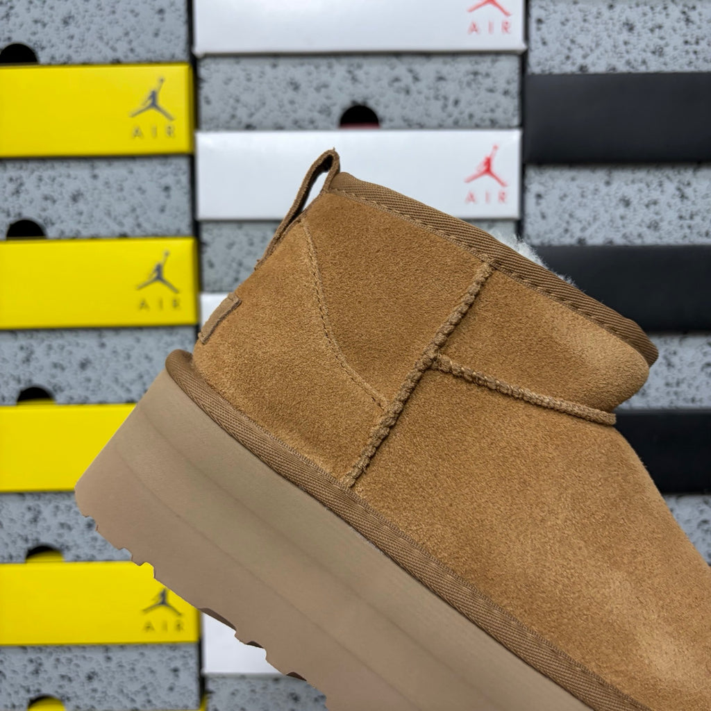 UGG Ultra Mini Platform Boot – Caramel Suede