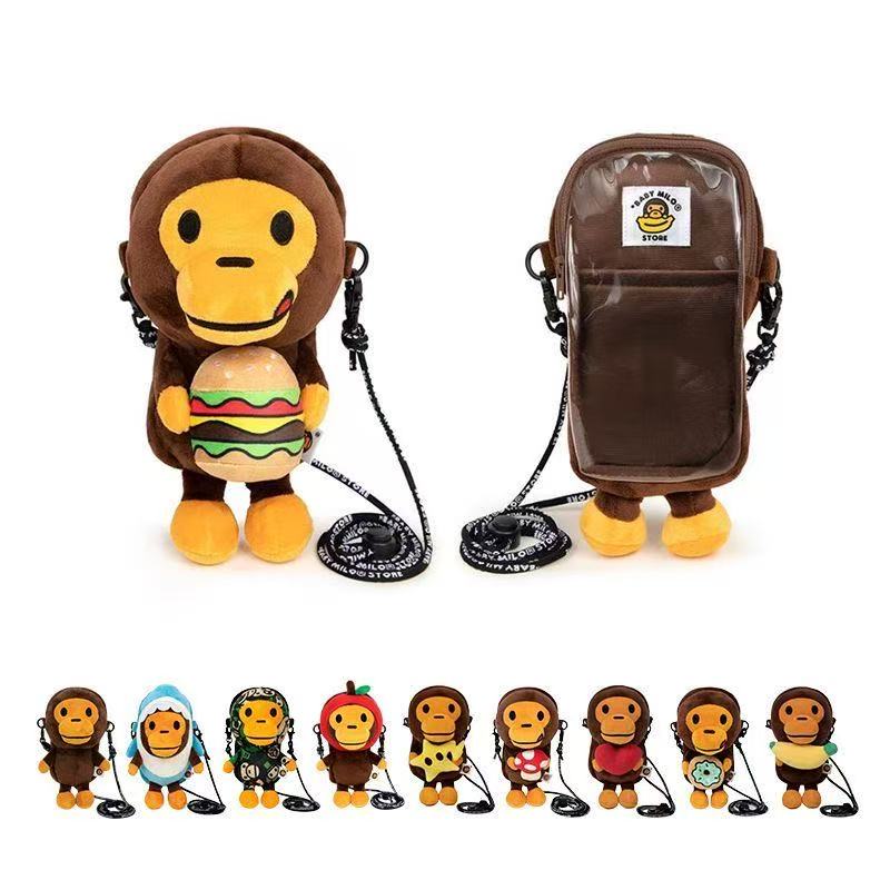 A Bathing Ape Baby Milo Angel Plush Doll Crossbody Bag