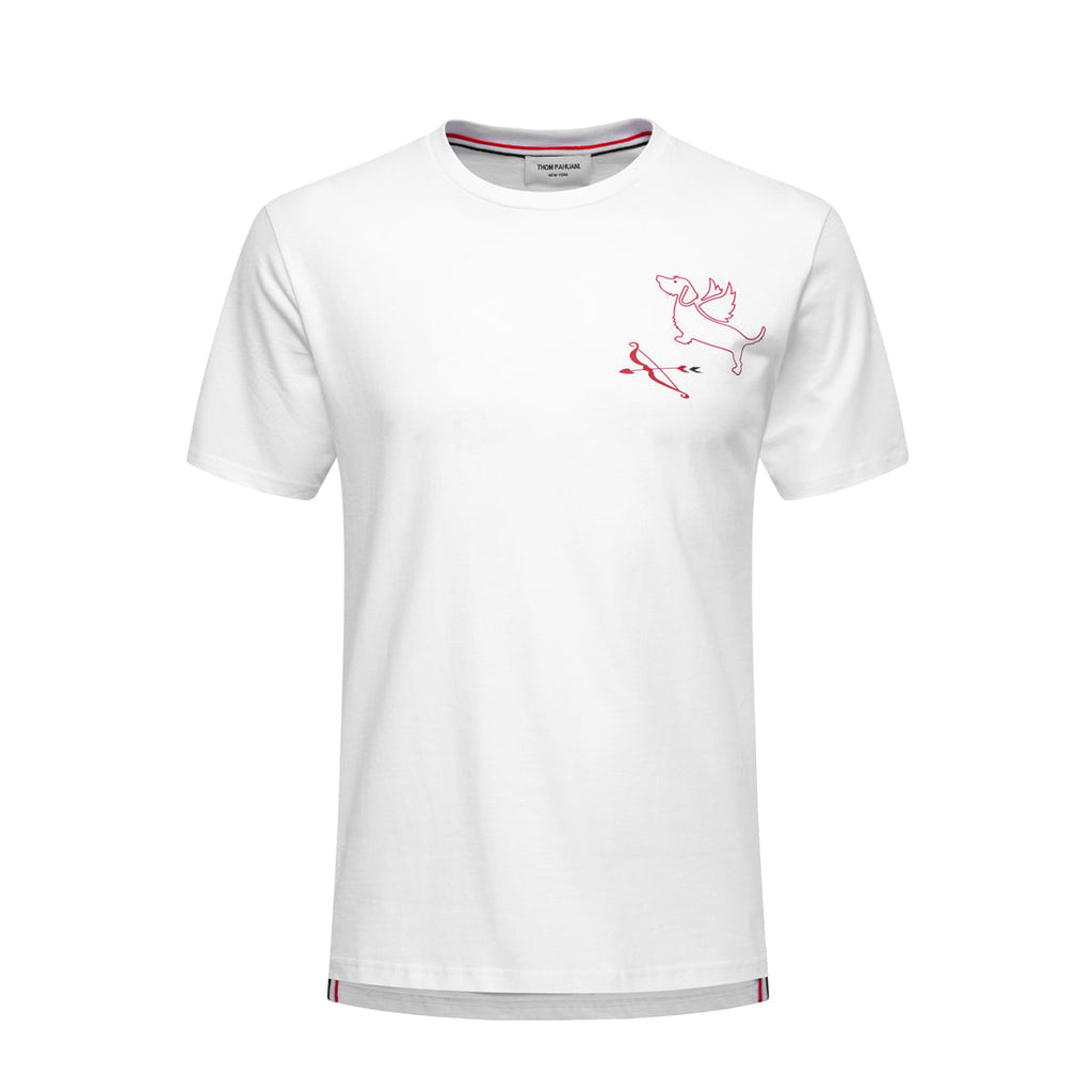 Men's Classic Four-Bar Puppy Dog T-Shirt - 100% Cotton Made in Japan | Thom Browne