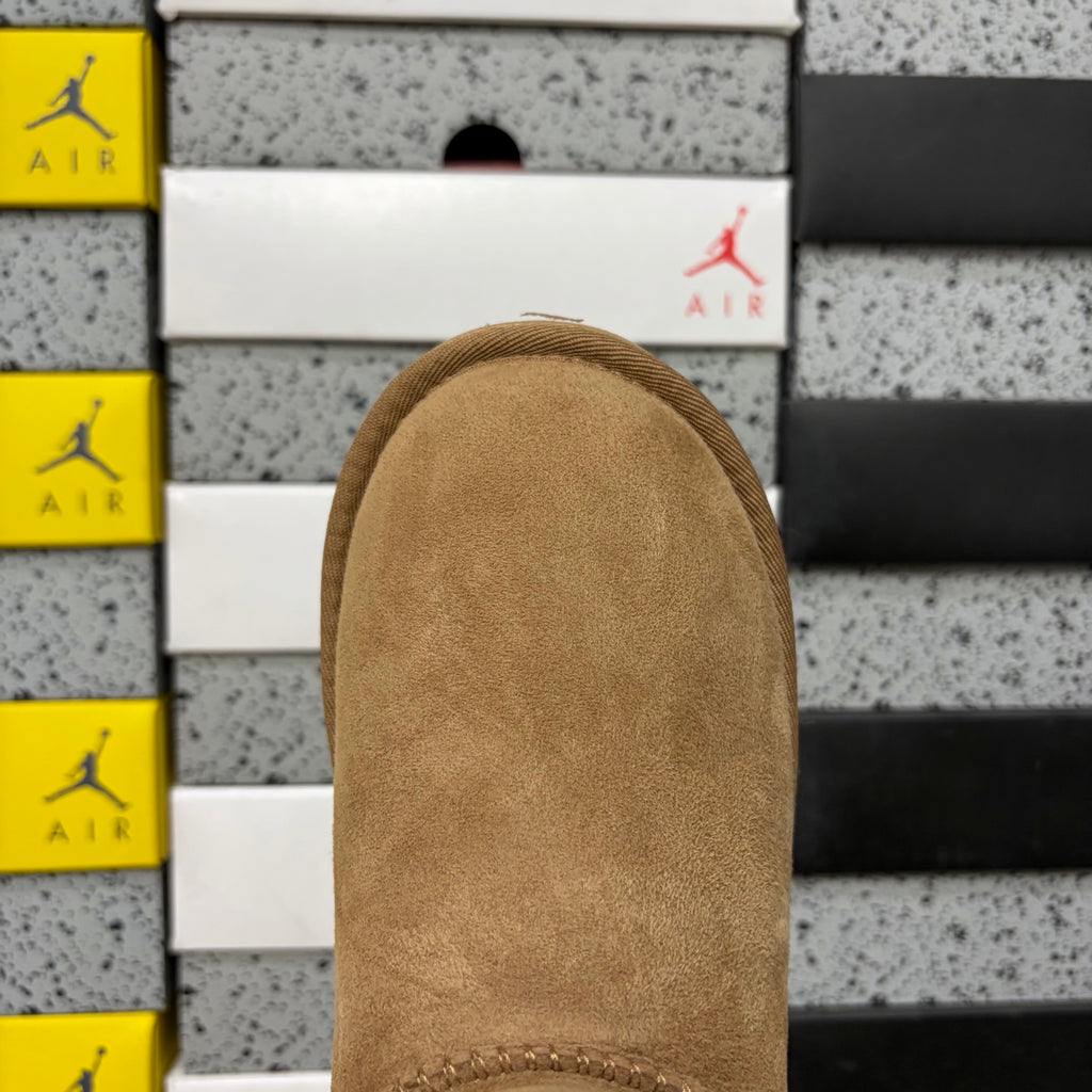UGG Bailey Button Mini Boot – Chestnut Suede