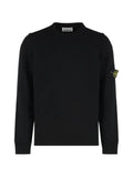 Stone Island 5100072 lambswool regular-fit crewneck sweater with ribbed trims