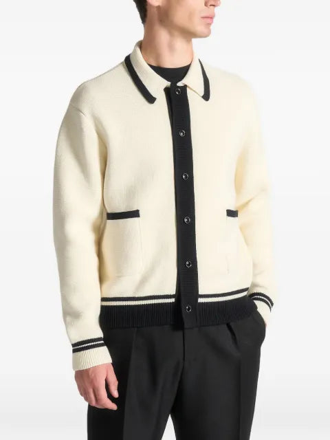 Manière De Voir Julien classic combed cotton knit cardigan