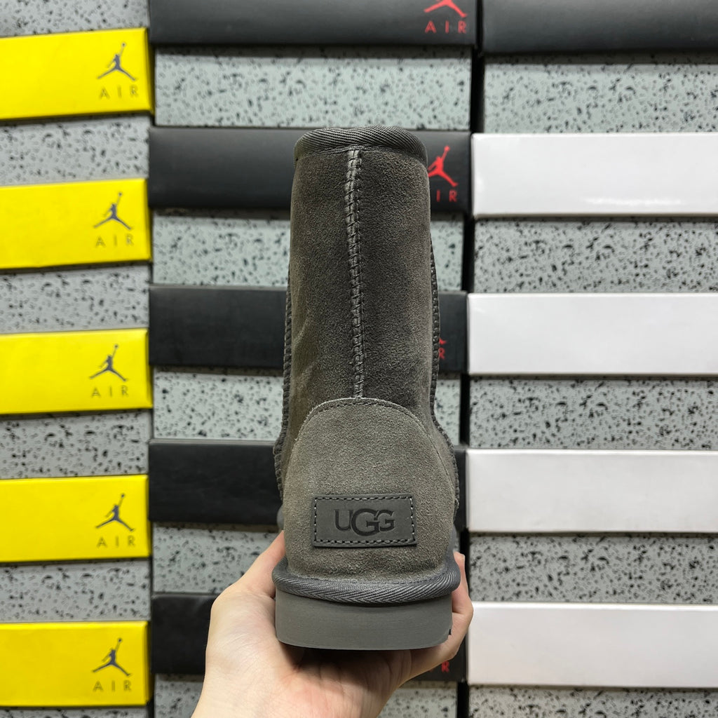 UGG Classic Short Boot – Charcoal Grey Suede