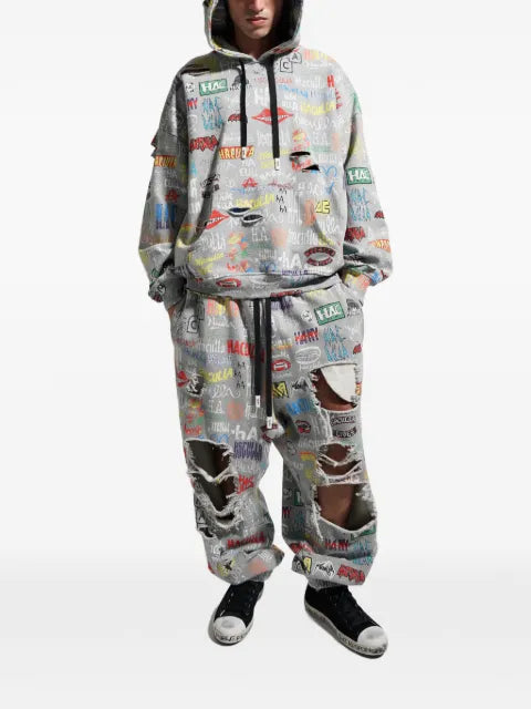 Haculla logo-print hoodie