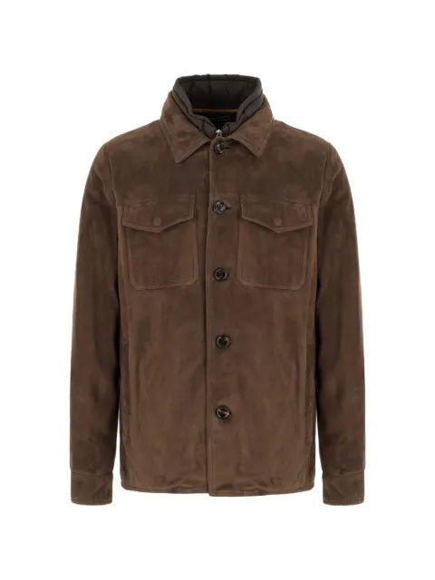 Moorer Torquato-TZ suede layered-detail jacket