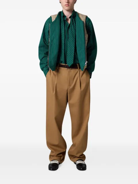 MSGM pinstripe-pattern reversible gilet