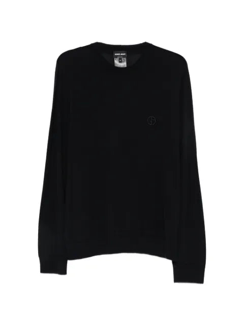 Giorgio Armani GA-logo embroidered sweater
