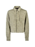 Rick Owens Alice suede panelled jacket