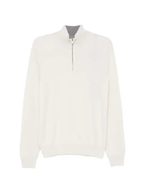 Corneliani quarter-zip knitted sweater