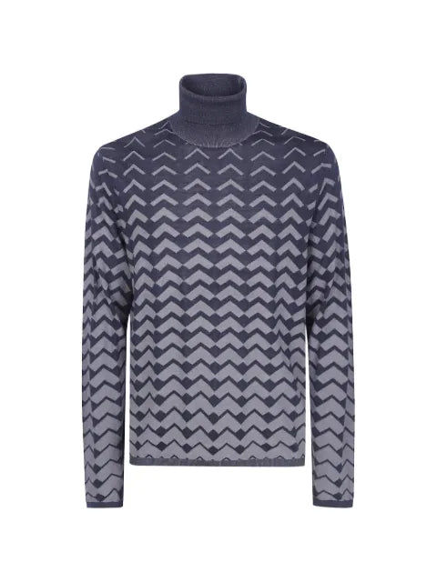 Emporio Armani turtleneck sweater in lyocell blend signature capsule
