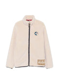 Napapijri logo-patch fleece jacket