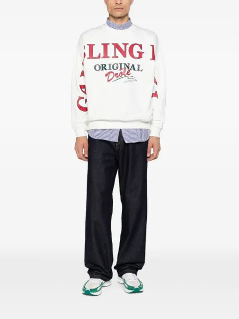 Drôle De Monsieur logo-print sweatshirt