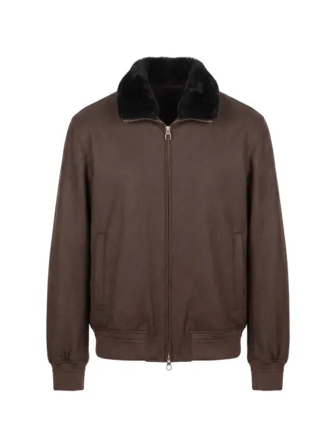 Montecore faux-fur collar bomber jacket