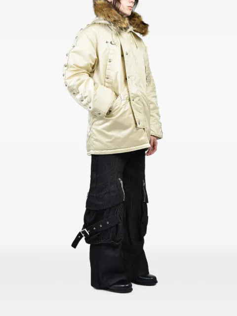 THUG CLUB × Alpha Industries N-3B rivet-embellished padded jacket
