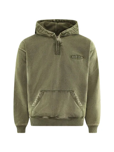 Bram’s Fruit quarter-zip logo-detail hoodie