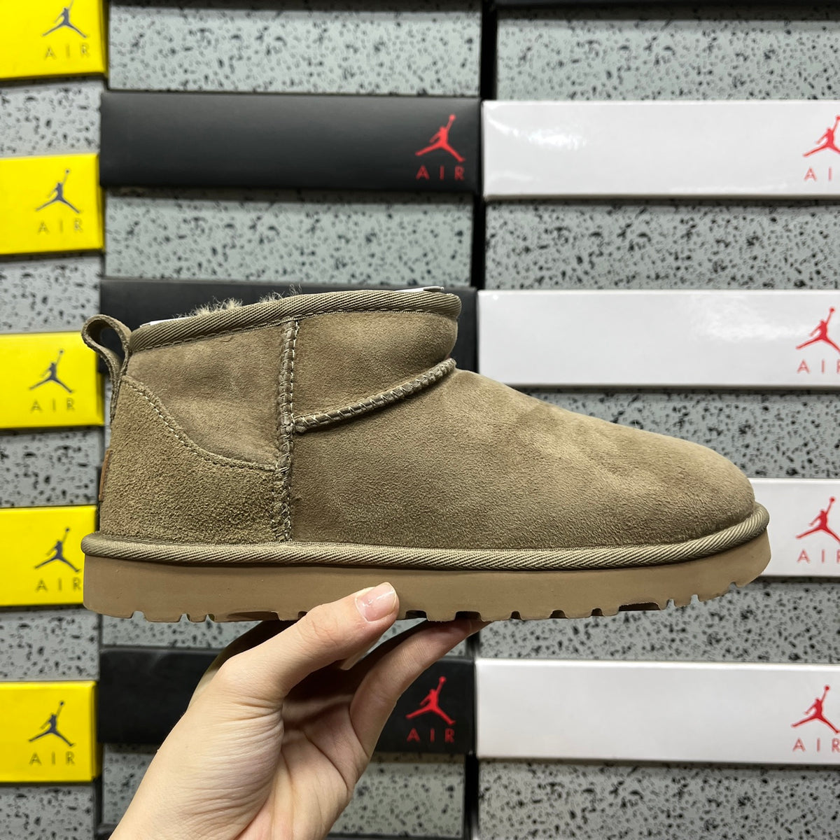 UGG Classic Ultra Mini Boot – Olive Suede