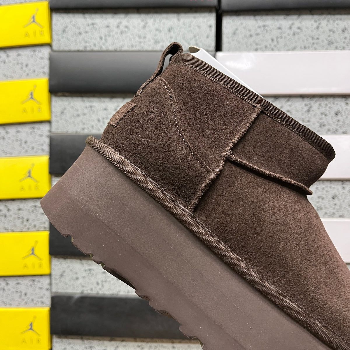 UGG Classic Ultra Mini Platform Boot – Chocolate Brown Tonal with Dark Platform Sole