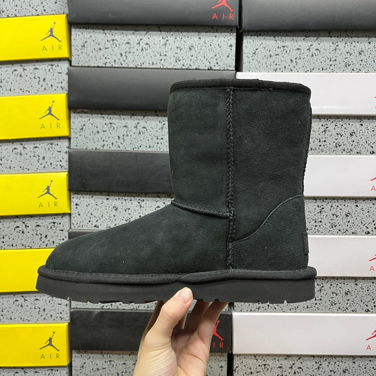 UGG Classic Short Boot – All-Black Suede