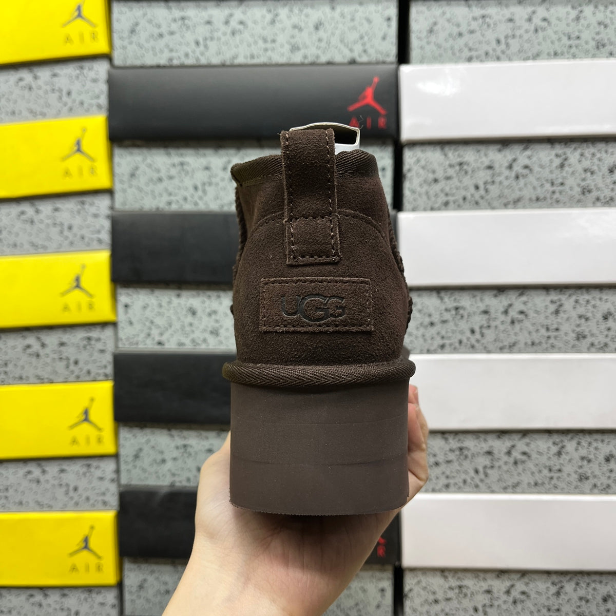 UGG Classic Ultra Mini Platform Boot – Chocolate Brown Tonal with Dark Platform Sole