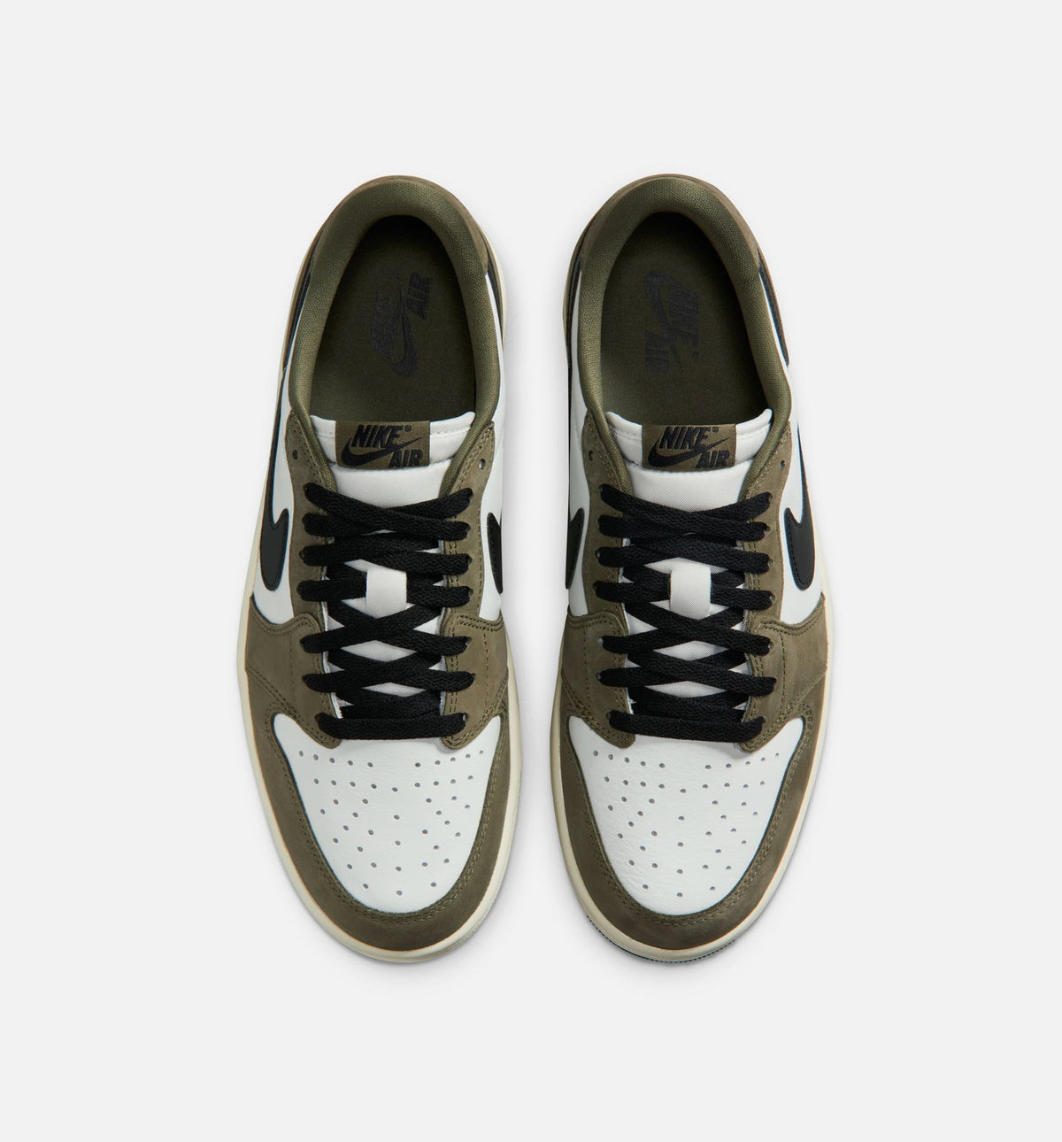 Air Jordan 1 Low OG Medium Olive And Summit White Men's Lifestyle Shoe - Medium Olive/Black/Summit White/Sail