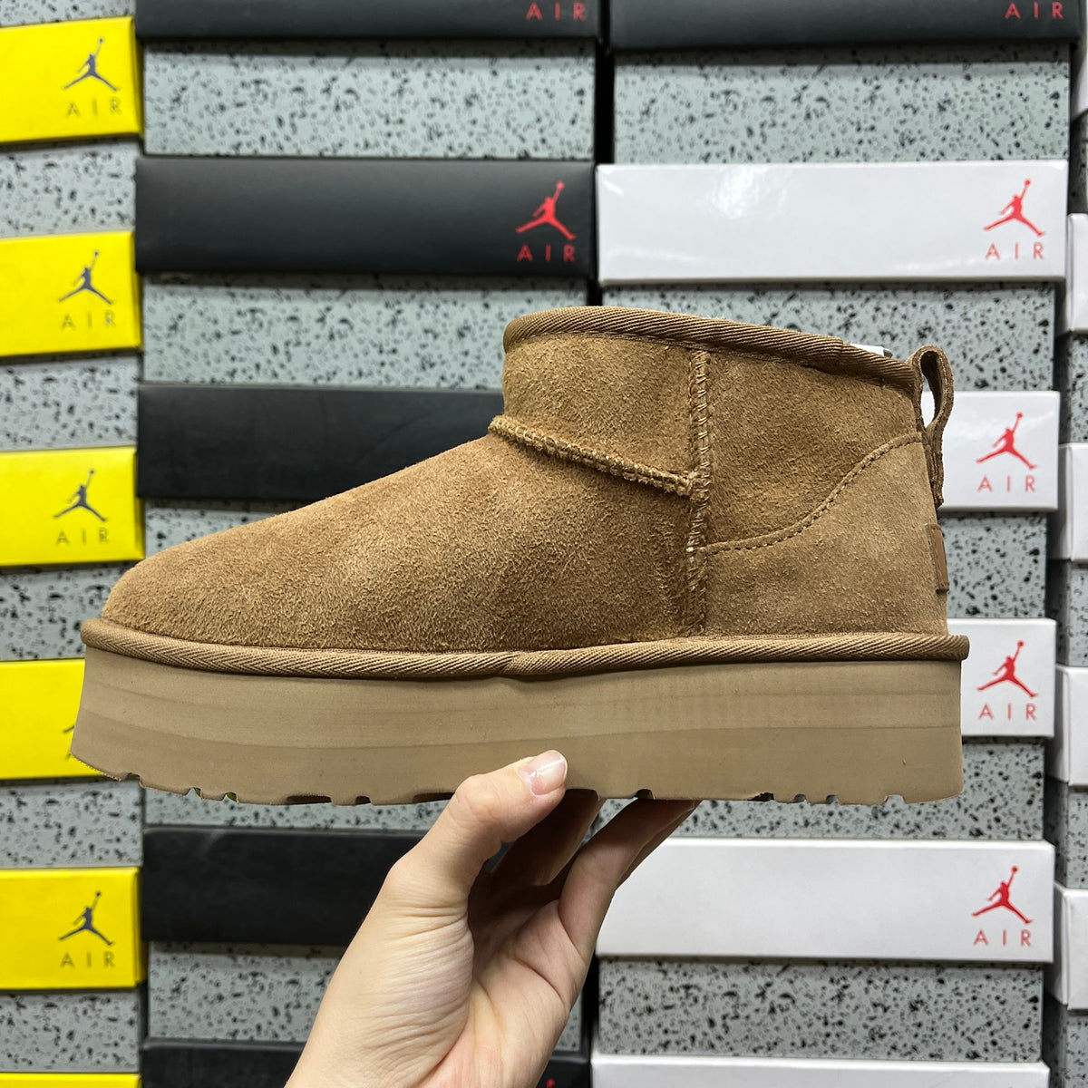 UGG Classic Ultra Mini Boot – Tan Tonal with Slim Lug Sole