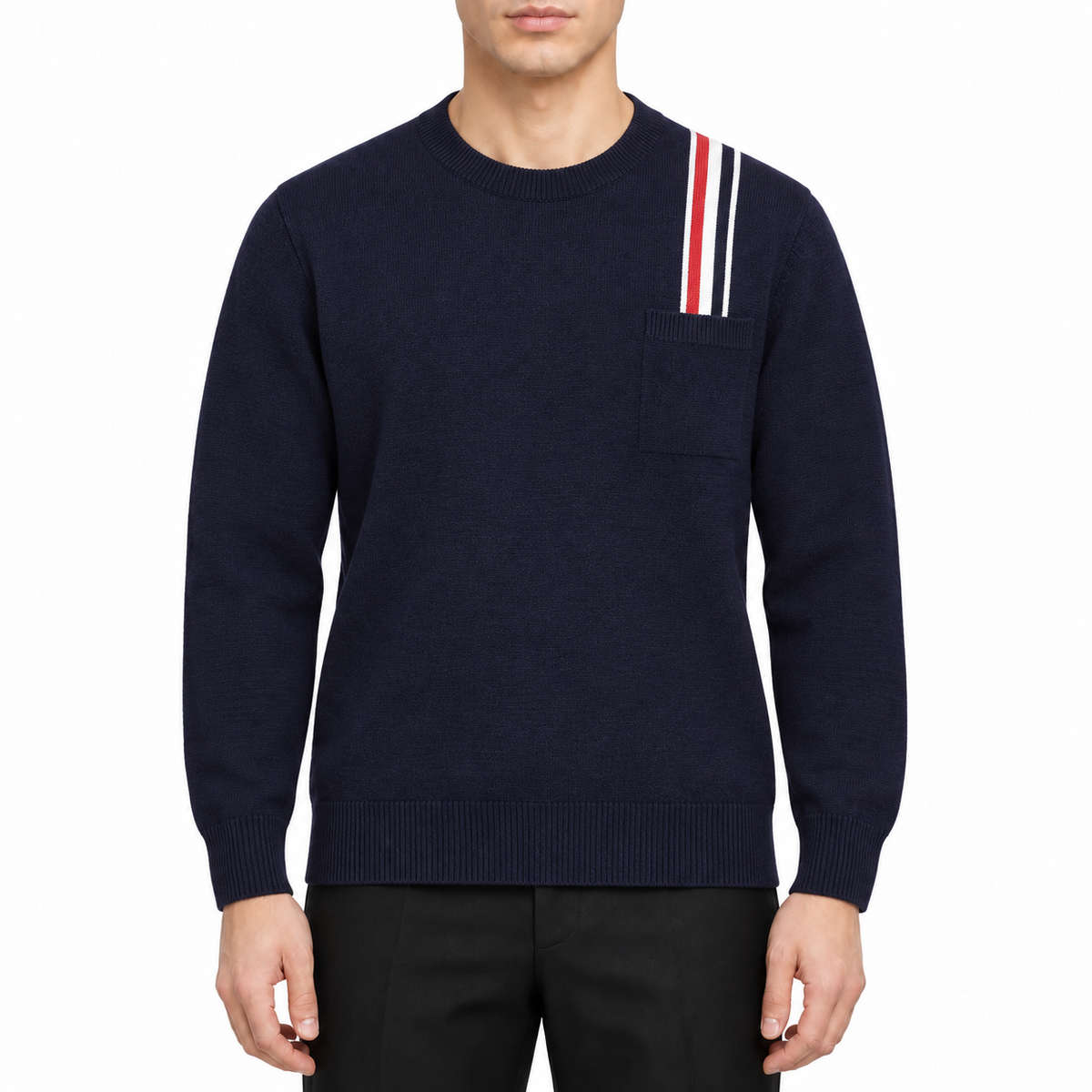 Four-Bar Wool Pullover Sweater | Thom Browne